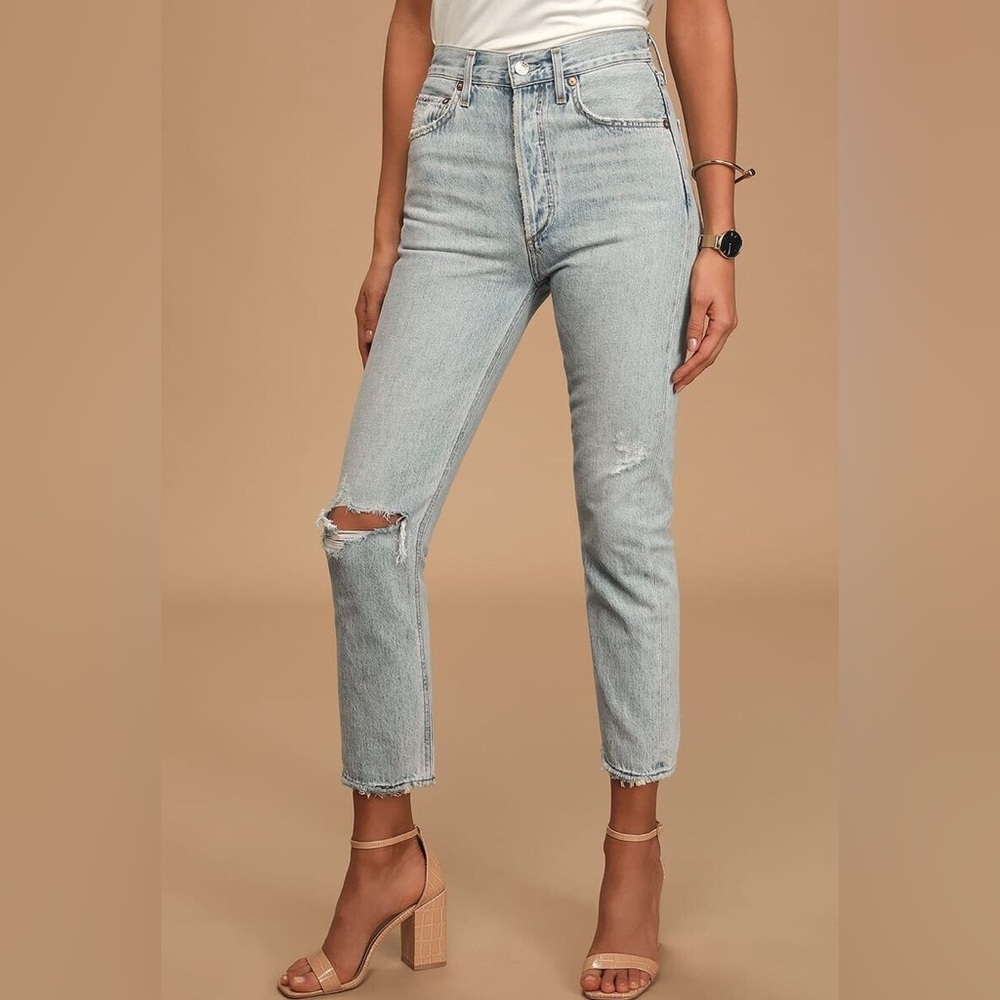 BRAND NEW - AGOLDE Riley Long Jean in Shatter